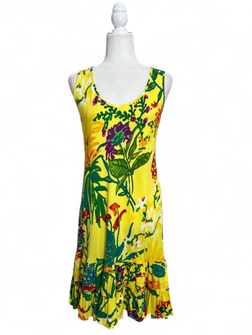 Jams world tropical Hawaiian yellow floral dress